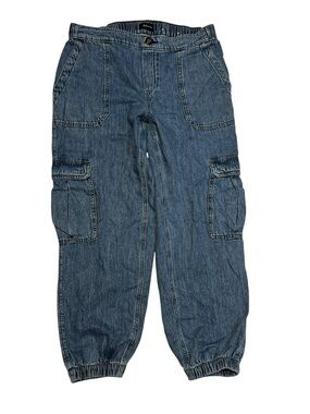 Reitmans M Denim Cargo Jogger Pants - Blue